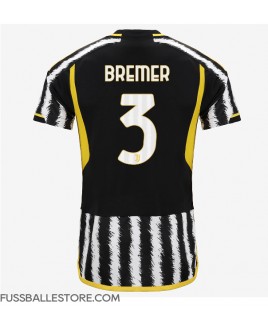 Günstige Juventus Gleison Bremer #3 Heimtrikot 2023-24 Kurzarm